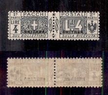 COLONIE - Eritrea - 1916 - 4 Lire (8) - Gomma Integra - Cert. AG (2.600) - Other & Unclassified