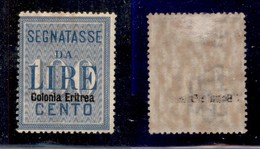 COLONIE - Eritrea - 1903 - 100 Lire (13) - Gomma Originale (600) - Autres & Non Classés