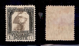 COLONIE - Libia - 1930 - 1 Cent (58) - Gomma Originale - Ottimamente Centrato - Cert. AG (1.600) - Autres & Non Classés