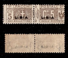 COLONIE - Libia - 1915 - 5 Cent (1a) Con Doppia Soprastampa - Gomma Integra - Cert. AG (900) - Autres & Non Classés