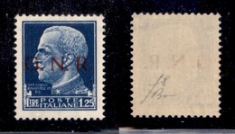 RSI - G.N.R. Brescia - 1943 - 1,25 Lire (480/I) - Gomma Integra - Fiecchi + Cert. AG (2.800) - Autres & Non Classés