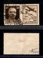 RSI - G.N.R. Brescia - 1943 - 30 Cent Aviazione (19/Ia-R Terzo) Usato - Cert. Sorani - Autres & Non Classés