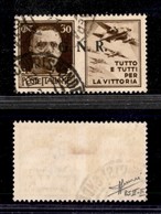 RSI - G.N.R. Brescia - 1943 - 30 Cent Aviazione (19/Ia-R Terzo) Usato - Cert. Sorani - Altri & Non Classificati