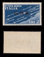 RSI - G.N.R. Brescia - 1943 - 2 Lire (122/I) - Gomma Integra - Cert. AG (6.000) - Altri & Non Classificati