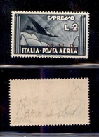 RSI - G.N.R. Brescia - 1943 - 2 Lire Aeroespresso (125/Idb) Con Soprastampa In Basso A Destra - Gomma Originale - Fiecch - Autres & Non Classés