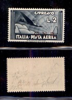 RSI - G.N.R. Brescia - 1943 - 2 Lire Aeroespresso (125/Idb) Con Soprastampa In Basso A Destra - Gomma Originale - Fiecch - Other & Unclassified