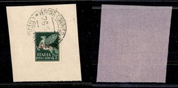 RSI - G.N.R. Verona - 1944 - 5 Lire (123) - Usato Su Frammento A Verona (Titolare) 26.5.44 - Cert. AG - Autres & Non Classés