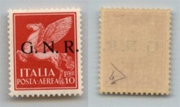 RSI - G.N.R. Verona - 1944 - 10 Lire (124) - Gomma Integra - Ottima Centratura - Diena + Cert. AG (3.000) - Autres & Non Classés