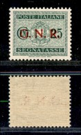 RSI - G.N.R. Verona - 1944 - 25 Cent (50 Dgb) - Punto Piccolo Dopo G - Gomma Integra - Ottima Centratura - Cert. AG - Autres & Non Classés