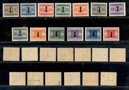 RSI - Provvisori - 1944 - Segnatasse (60/72) - Serie Completa - Gomma Originale (340) - Other & Unclassified