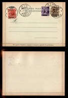 C.L.N. - Torino - 1944 - 20 Cent (CEI 10) + 30 Cent (CEI 12) + 50 Cent (CEI 13) Su Biglietto Postale RSI Ricoperto - Viù - Altri & Non Classificati