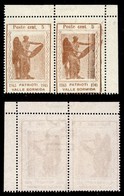 C.L.N. - Valle Bormida - 1945 - 5 Cent Vittoria (9bb) - Coppia Angolare Con Filigrana Lettere (IM) - Sempre Senza Gomma  - Sonstige & Ohne Zuordnung