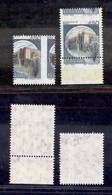 REPUBBLICA - 1980 - 450 Lire Castelli (1521) - Due Pezzi Con Dentellature Spostate - Gomma Integra - Altri & Non Classificati