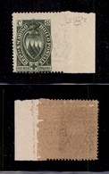 SAN MARINO - 1923 - 15 Cent Croce Rossa (92a) Bordo Foglio Non Dentellato A Destra - Gomma Integra - Cert. Raybaudi (1.5 - Sonstige & Ohne Zuordnung