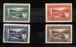 SAN MARINO - 1932 - Ferrovia (164/167) - Serie Completa - Gomma Integra E Linguella Sul 50 Cent (400+) - Sonstige & Ohne Zuordnung