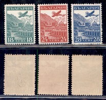 BULGARIA - 1932 - Posta Aerea (249/251) - Serie Completa - Gomma Integra (250) - Autres & Non Classés