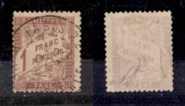 FRANCIA - 1896 - 1 Franco (34x) Usato - Diena - Other & Unclassified