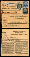 GERMANIA - Occ. Tedesca/Alsazia - Mista - 20 + 50 Pfennig (Unif. 16 + 20) + 5 Pfennig (708 Reich) - Cedolino Pacchi - St - Other & Unclassified