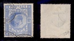 GRAN BRETAGNA - 1902 - 10 Shilling Edoardo VII (117A) - Usato (280) - Autres & Non Classés