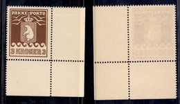 GROENLANDIA - 1930 - 3 Kronen Pacchi Postali (12A) - Gomma Integra Angolo Di Foglio (200+) - Other & Unclassified