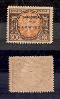 POLONIA - Samorzad Warwiszki - 1923 - 100 Marchi (2) - Gomma Integra - Cert. AG - Other & Unclassified