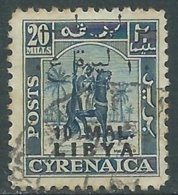 1951 LIBIA REGNO TRIPOLITANIA USATO 10 MAL SU 20 M - RA8-9 - Tripolitaine