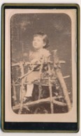 Photographie Ancienne CDV C.1890 Portrait D'une Jeune Fille Photographe DE PEROL Paris - Oud (voor 1900)