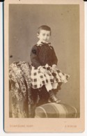 Photographie Ancienne CDV C.1880 Portrait D'une Jeune Fille Photographe COMPIEGNE à NOYON - Oud (voor 1900)