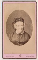 Photographie Ancienne XIXe CDV Portrait D'une Femme Photographe Louis COLLET Rennes - Oud (voor 1900)