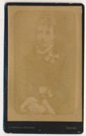 Photographie Ancienne XIXe CDV Portrait D'une Femme Photographe ROBBES Rennes - Oud (voor 1900)