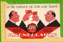 Buvard & Blotting Paper :Le Vin SENECLAUZE ORAN - Liqueur & Bière