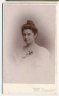 Photographie Ancienne XIXe CDV Portrait D'une Femme Photographe DAMRY Saint Malo Dinard - Oud (voor 1900)