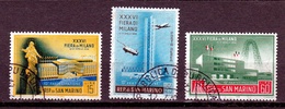 1958 San Marino Saint Marin FIERA DI MILANO Serie Di 3v. Usata USED - Gebruikt