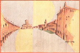 ITALIA - ITALY - ITALIE - Carpi, Piazza Martiri, Disegno Di O.Sacchi E A. Rustichelli - Not Used - Carpi