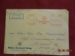 Lettre De 1949  à Destination De Boston Avec EMA - Autres & Non Classés