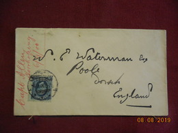 Lettre De 1900  à Destination De L'Angleterre - 1885-1911 Oscar II