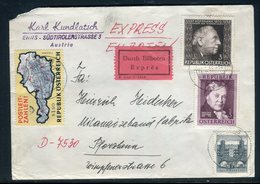 Autriche - Enveloppe En Exprès De Enns Pour Pforzheim En 1965  - Réf AT 189 - Cartas & Documentos