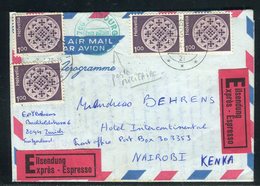Suisse - Aérogramme En Exprès De Zurich Pour Le Kenya En 1978, Cachet Poste Militaire De Fribourg - Réf AT 211 - Marcophilie