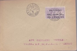 E+Regno D’Italia – Aerea – 1917 ( 27 Giugno) 25c. Su 40c. Violetto Busta. - Marcophilie (Avions)