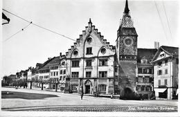 ZUG → Stadtkanzlei Mit Zytturm & Restaurant Aklin, Fotokarte Ca.1950 - Zoug