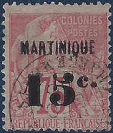 France Colonies Martinique N°18 Oblitéré Frais & TTB (tirage 5000) - Usati