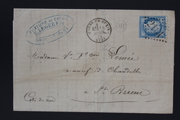 France Letter Yv 60 Cachet GC 2161  Magny-en-Vexin Rural  OR - 1849-1876: Période Classique