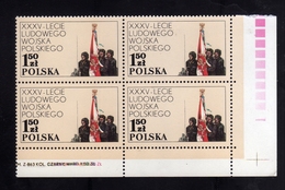 POLONIA POLAND POLSKA 1978 PEOPLE'S ARMY COLOR GUARD FIELD TRAINING 1.50z MNH - Postzegelboekjes