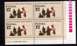 POLONIA POLAND POLSKA 1978 PEOPLE'S ARMY COLOR GUARD KOSZLUSKO DIVISION 1.50z MNH - Postzegelboekjes