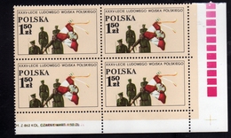 POLONIA POLAND POLSKA 1978 PEOPLE'S ARMY COLOR GUARD KOSZLUSKO DIVISION 1.50z MNH - Markenheftchen