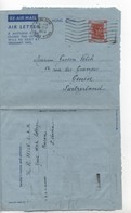 Timbres.Hong-Kong.1953.entier Postal.Air Letter - Cartas & Documentos