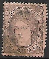 ESPAGNE    -    1870.    Y&T N° 103 Oblitéré  . - Used Stamps