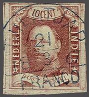 Netherlands Indies Half Round Franco Cancellation - Other & Unclassified