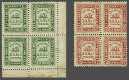 Curaçao Private Ship Letter Stamps La Guaira - Altri & Non Classificati