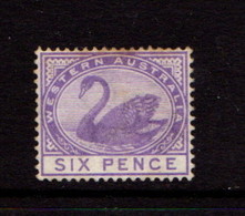 WESTERN  AUSTRALIA    1885    6d  Violet    USED - Used Stamps